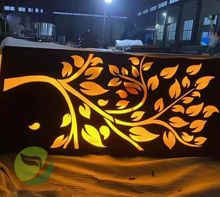 波密耐候钢板灯箱