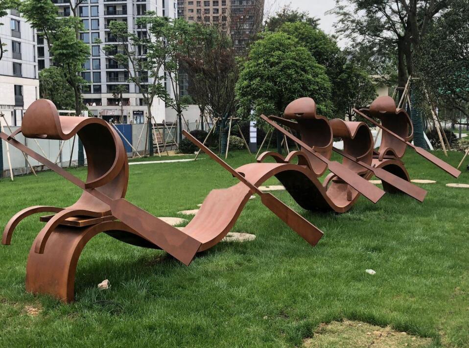 波密锈钢板造型