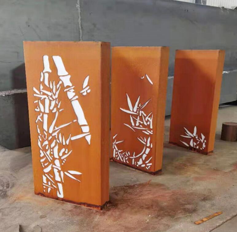 波密锈钢板灯箱