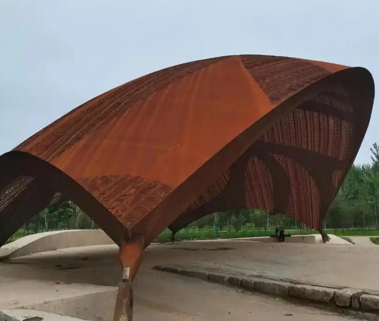 波密耐候钢幕墙案例